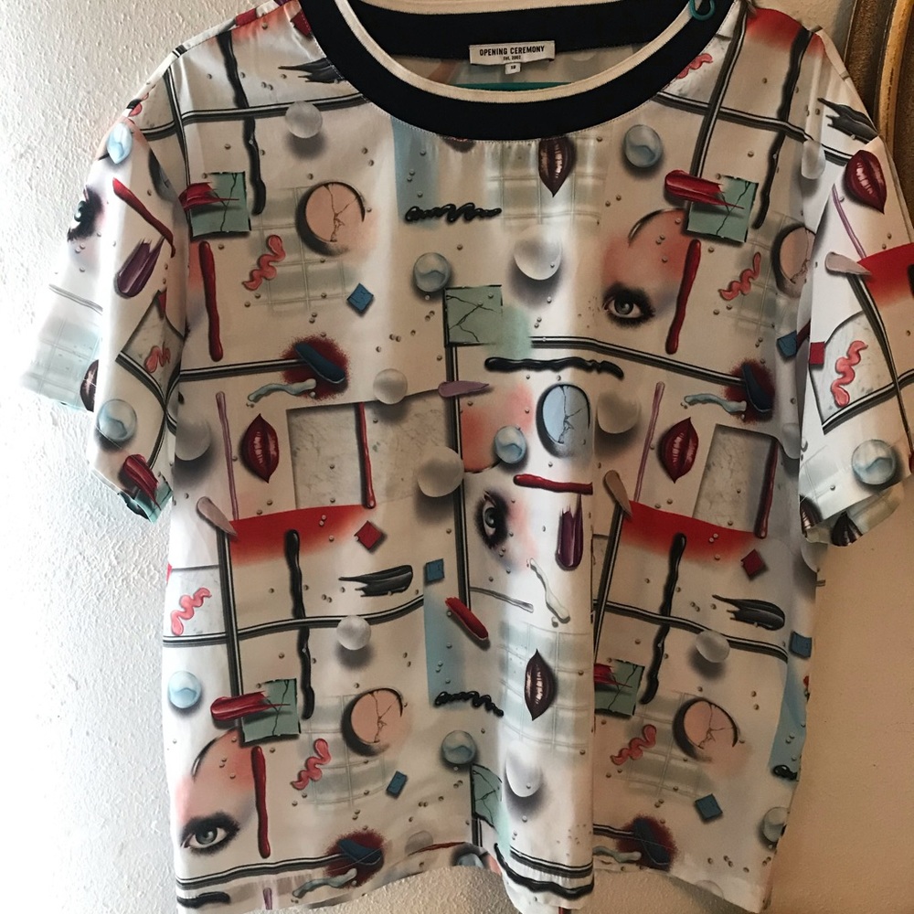 Opening Ceremony graphic blouse